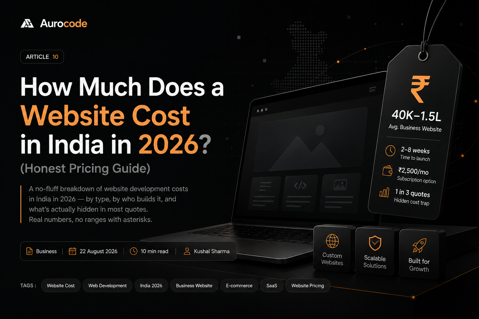 How Much Does a Website Cost in India in 2026? (Honest Pricing Guide)