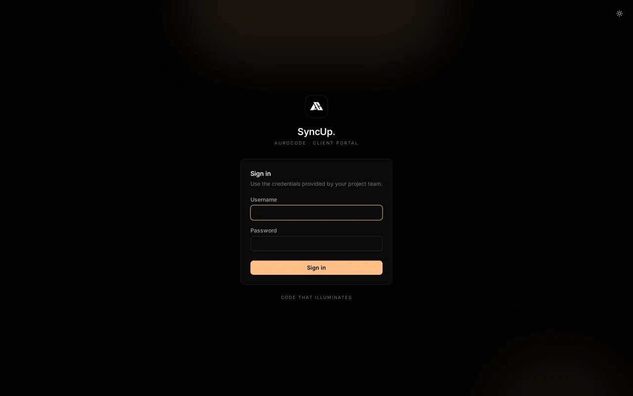 Aurocode SyncUp preview